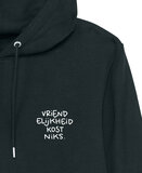 Arnoleon - Black 'Vriendelijkheid Kost Niets' Unisex Hoodie