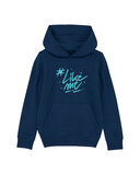 #LikeMe - Black Heather Blue 'logo' hoodie