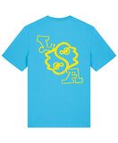 Lander & Adriaan - Blue 'Yellow logo' T-Shirt