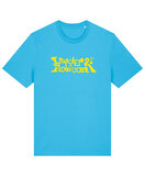 Lander & Adriaan - Blue 'Yellow logo' T-Shirt