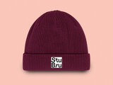 StuBru - Burgundy 'Logo' muts