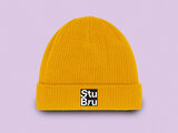 StuBru - Mustard 'Logo' muts