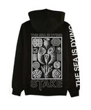 Stake - Black 'The sea is dying' Zipped Hoodie