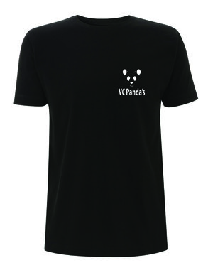 VC Panda's - Zwart Kinder T-shirt