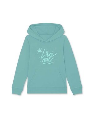 #LikeMe - Teal Monsterra 'sparkling logo' hoody