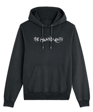 The Haunted Youth - Dyed Black Rock 'Line logo' Hoody