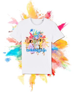 #LikeMe - Gelukkig zijn - Wit Kinder T-shirt