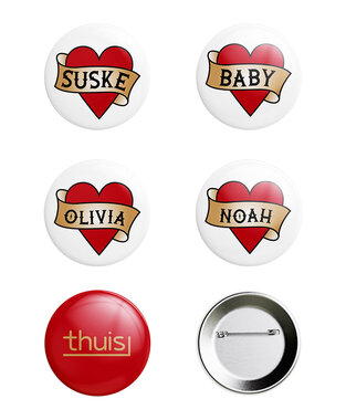 Thuis - Buttonset met personalisatie