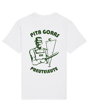 Preuteleute - White 'Pita Goras' T-shirt