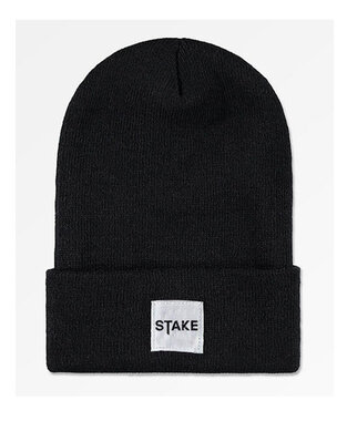 Stake - Black 'logo' beanie