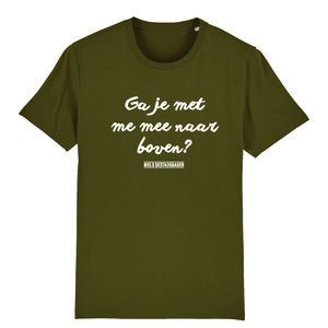 Niels Destadsbader - British Khaki "Ga je mee naar boven?" Unisex shirt