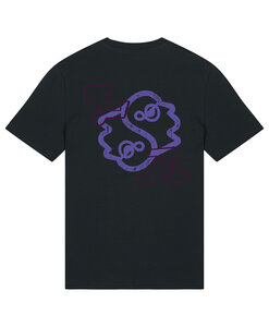 Lander & Adriaan - Black 'Purple logo' T-Shirt