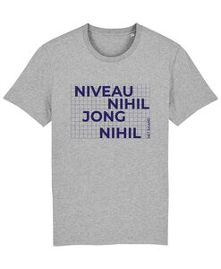 Het Eiland - Heather Grey 'Niveau Nihil Jong, Nihil' T-shirt