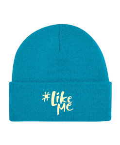 #LikeMe - Teal 'Offwhite logo' Beanie