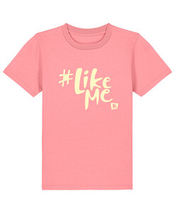 #LikeMe - Pink Joy 'Offwhite logo' T-shirt